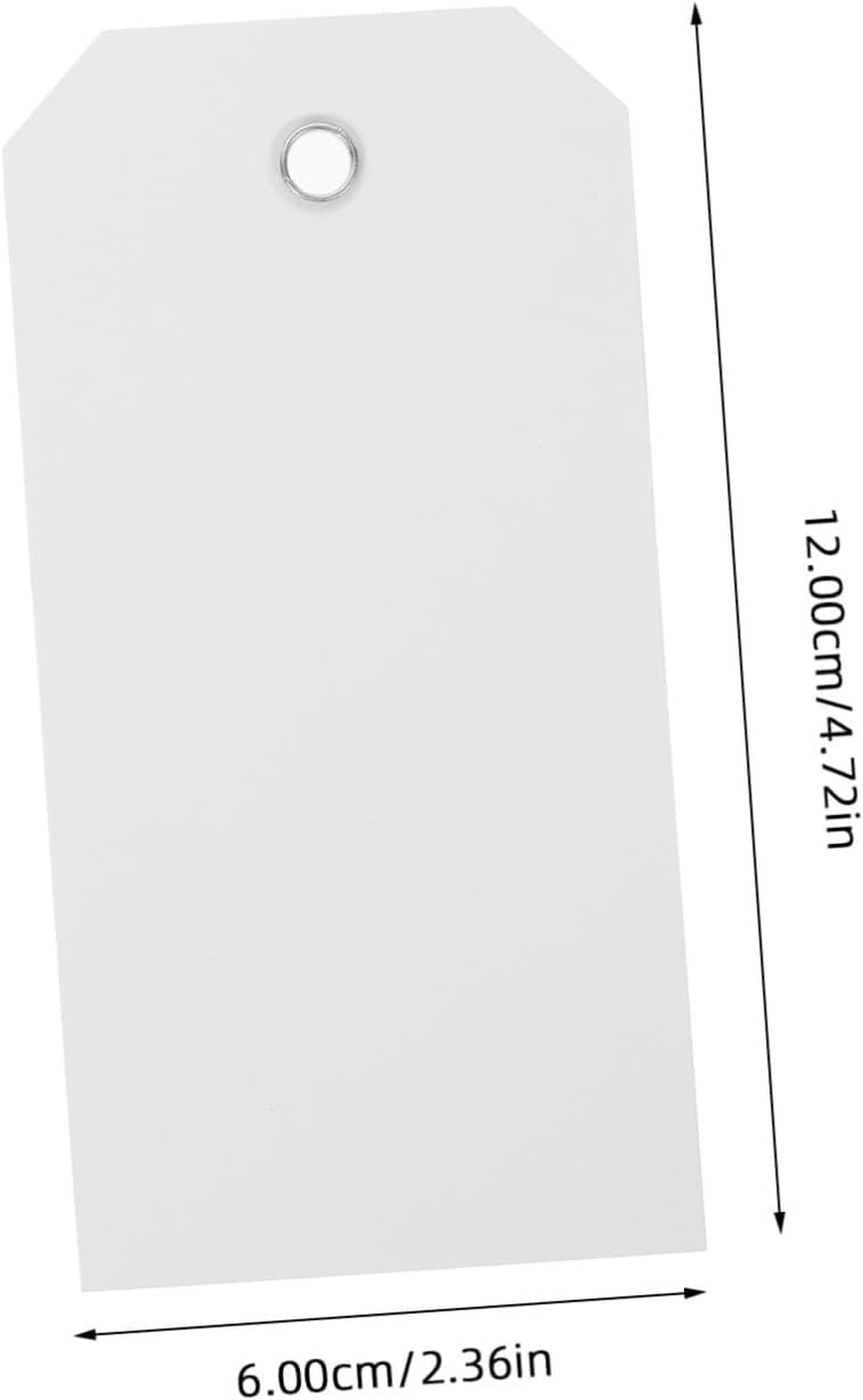 FUNOMOCYA 100Pcs Blank Luggage Tags Wire Writable Hanging Labels for Suitcases Travel Essentials Suitcase Tags image number 5