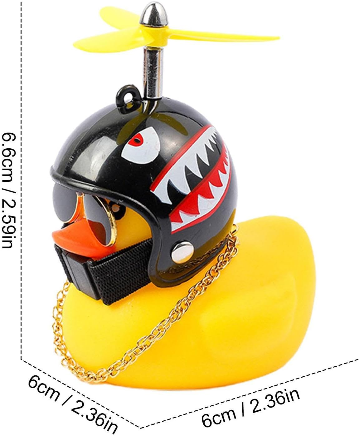Rubber Duck Car Ornament,Bike Ornaments Duck Shape Car Dashboard Motorcycle Yellow Duck Decor Accessories - Motorcycle Bicycle Safe Riding Handlebar Decor for Cars, Tables Borato image number 1