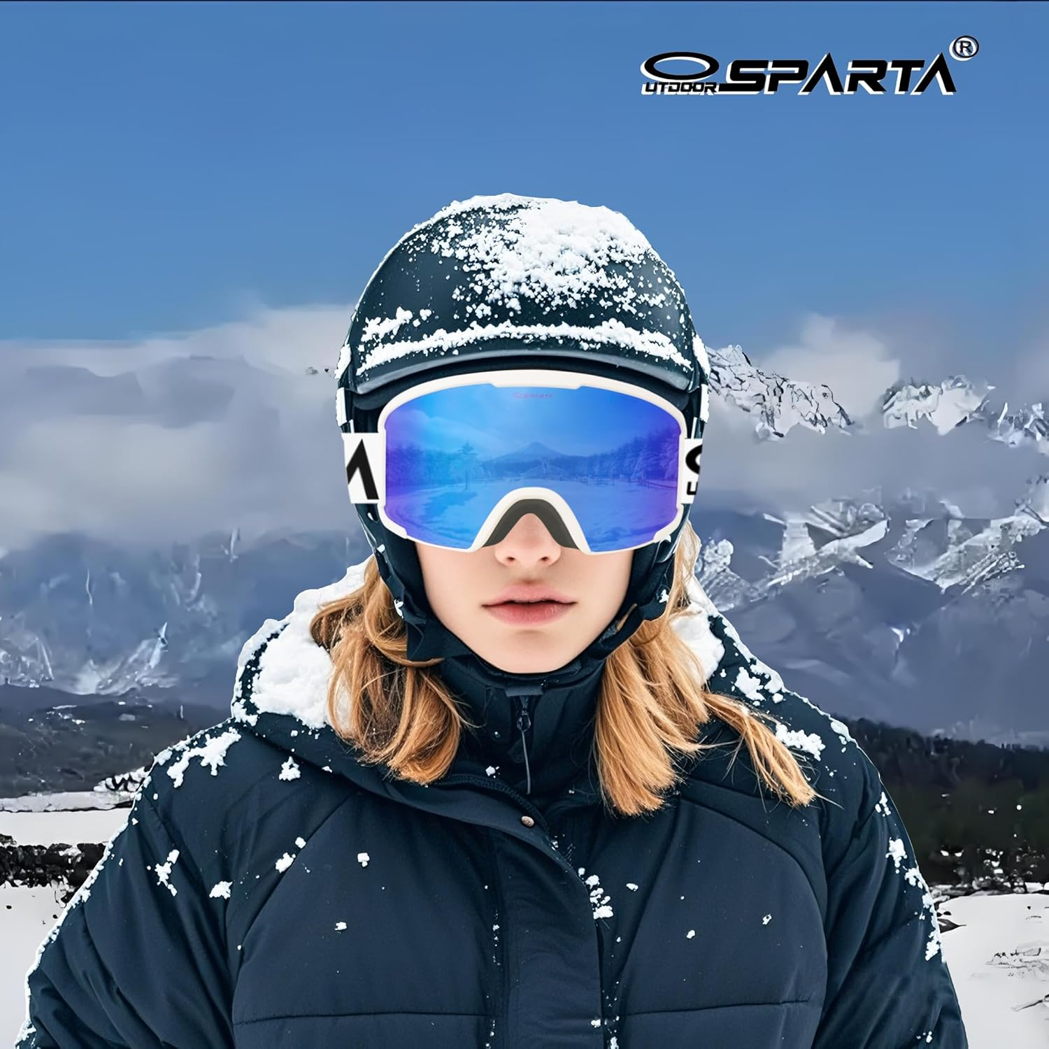 OUTDOOR SPARTA Snow Sports Goggles- Helmet Compatible Ski Goggles for Men & Women with 100% UV Protection image number 1