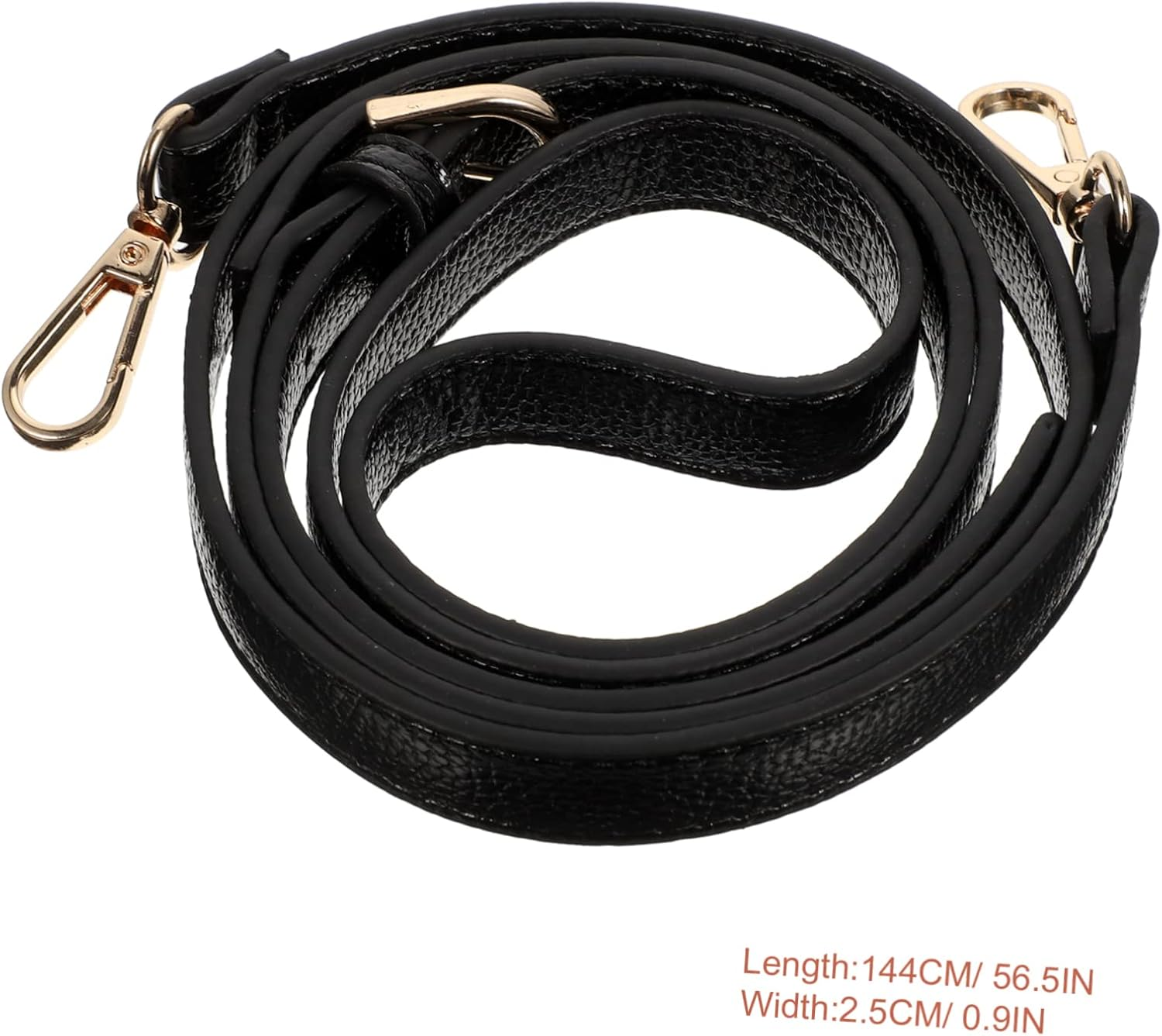 Anneome Leather Bag Strap Adjustable Crossbody Purse Strap Replacement for Women Black Genuine Leather Shoulder Bag Accessories Compatible with Handbags image number 6