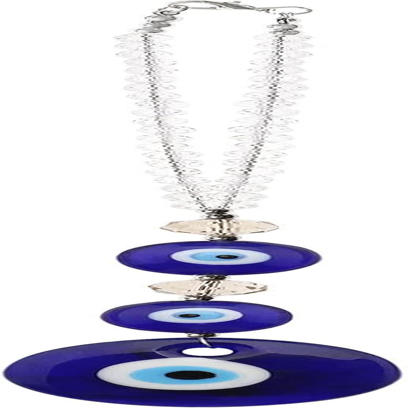 Emsea Evil Eye Hanging Ornament Turkish Eye Pendant Lucky Protection Charm Decoration for Rear View Mirror Balcony Office Door Window Home Decor image number 4