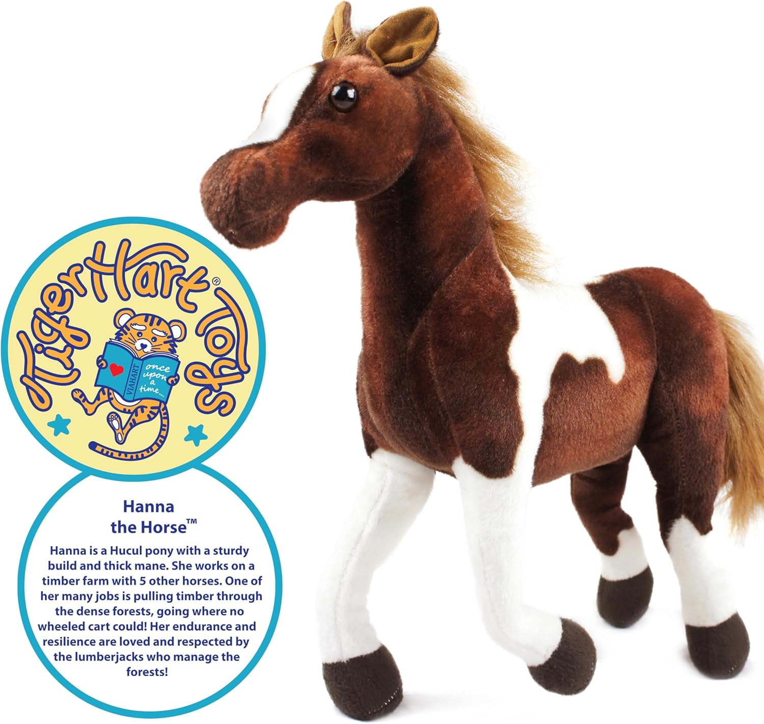 Hanna the Horse - 16 Inch Stuffed Animal Plush image number 6
