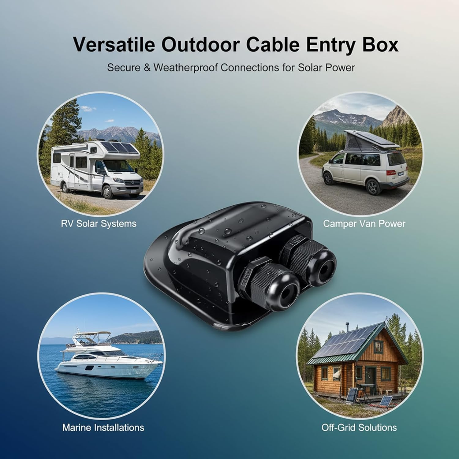 FARLINK Waterproof Solar Cable Box, 2Mm&sup2; to 6Mm&sup2; PV Wire Connector Kit for RV, Campervan, Boat & Off-Grid Solar Projects image number 3