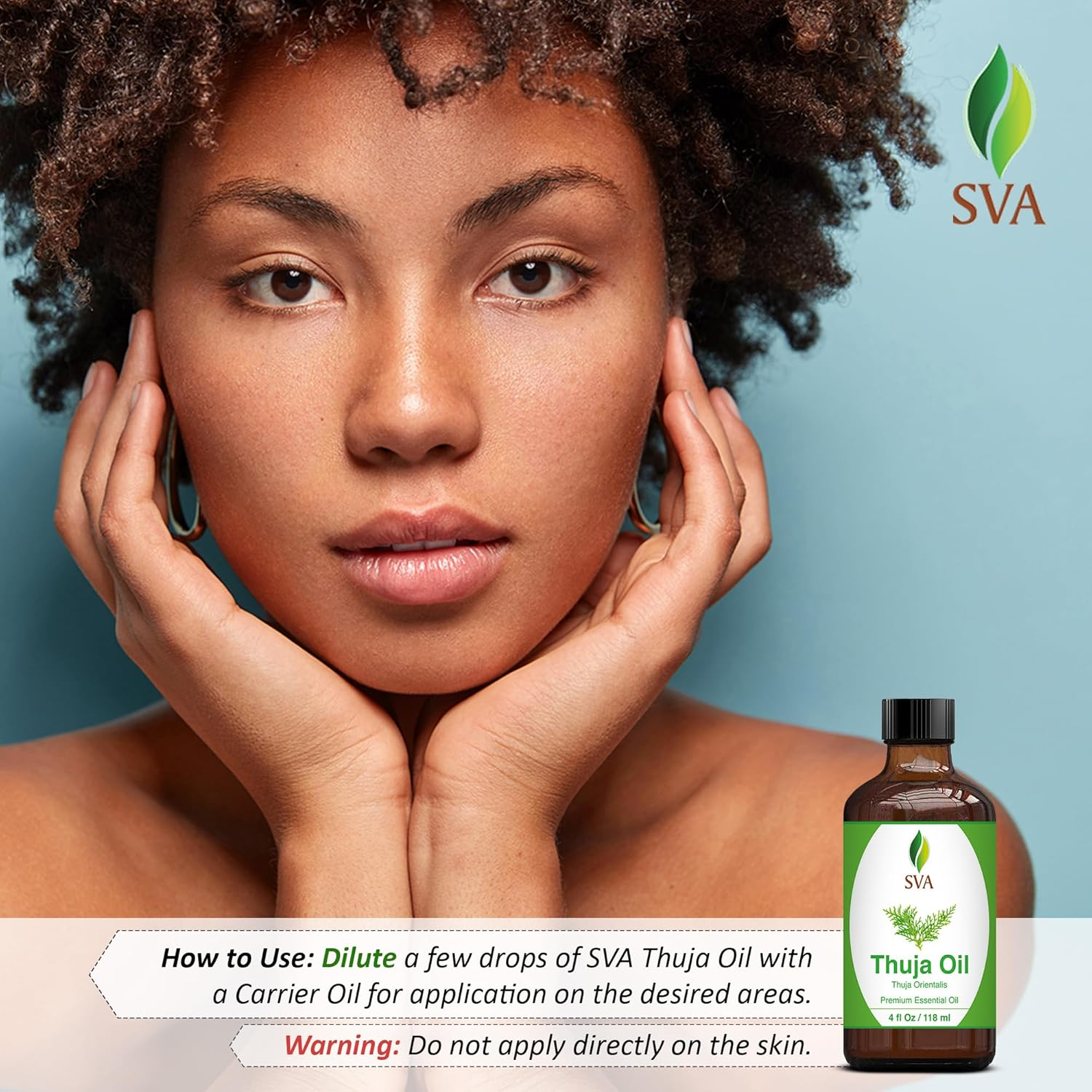 SVA Organics Thuja Oil (118 Ml) 4 Ozguranteed 100% Pure & Natural, Hexane Free, Authentic & Premium Therapeutic Grade Oil for Aromatherapy, Hair Care, Skin Care, Glowing Skin by SVA Organics image number 6