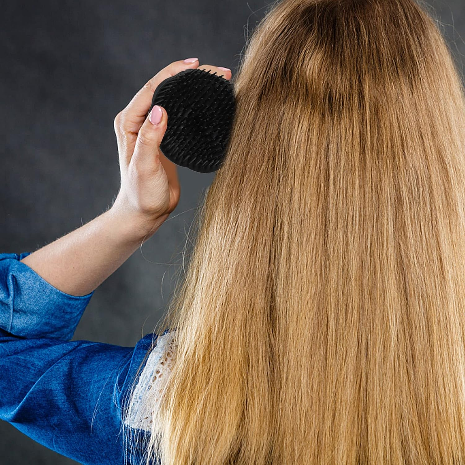 Hair Scalp Brush Dandruff Cleaning Brush Shower Scalp Shampoo Brush Scalp Massager Hair Washing Brush Pack of 6 image number 3