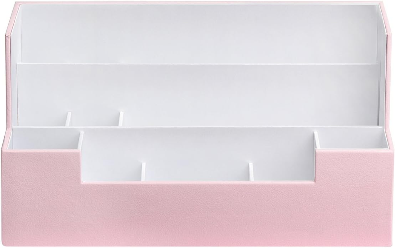 Desk Supplies Office Organizer Caddy (Pink, 13.4 X 5.1 X 7.1 Inches) Jackcubedesign-:Mk268D image number 3