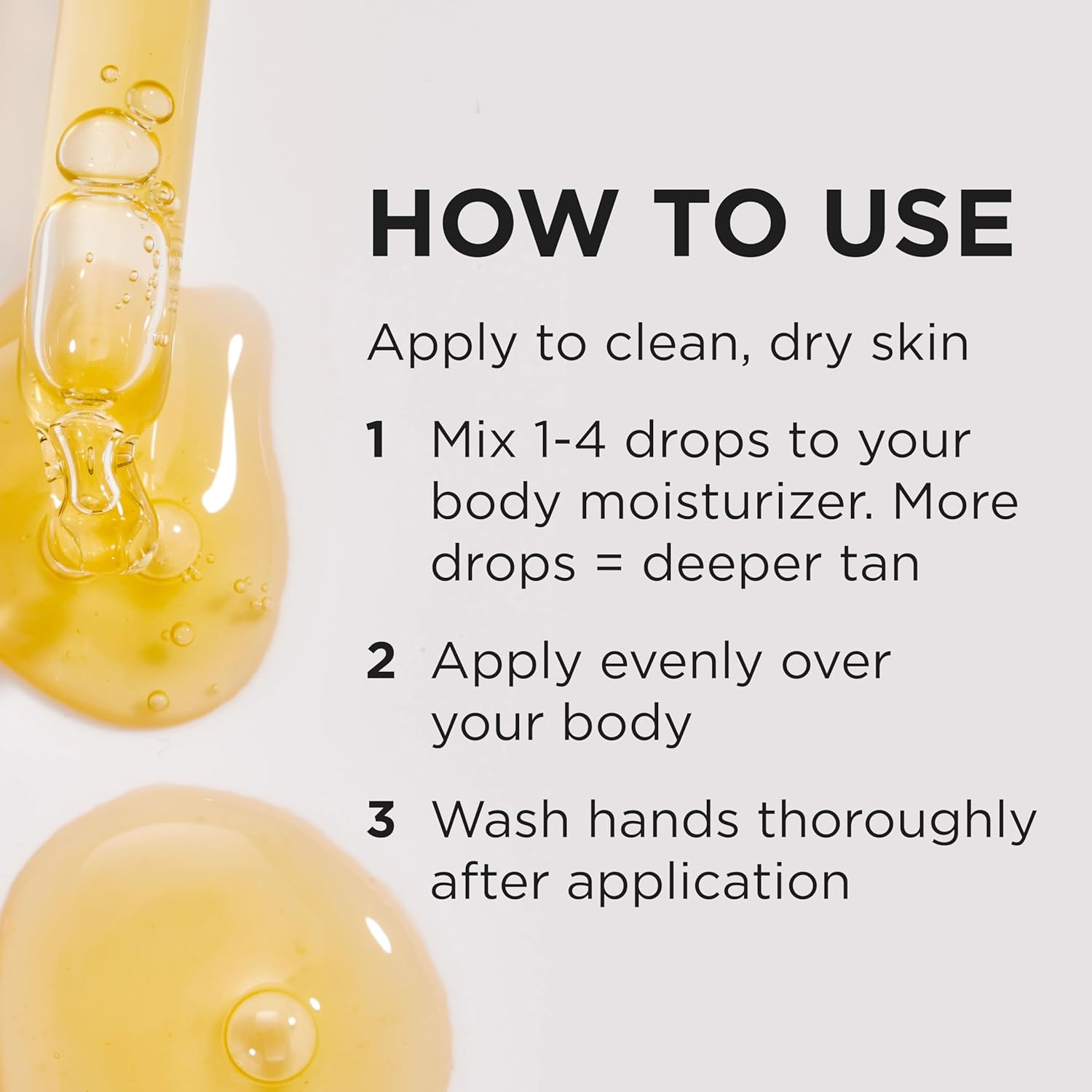 Tan Luxe the BODY Fake Tan Drops, Medium/Dark (15 Ml) Add Tanning Drops to Skin Care for Custom Body Tan, Cruelty Free & Vegan image number 5