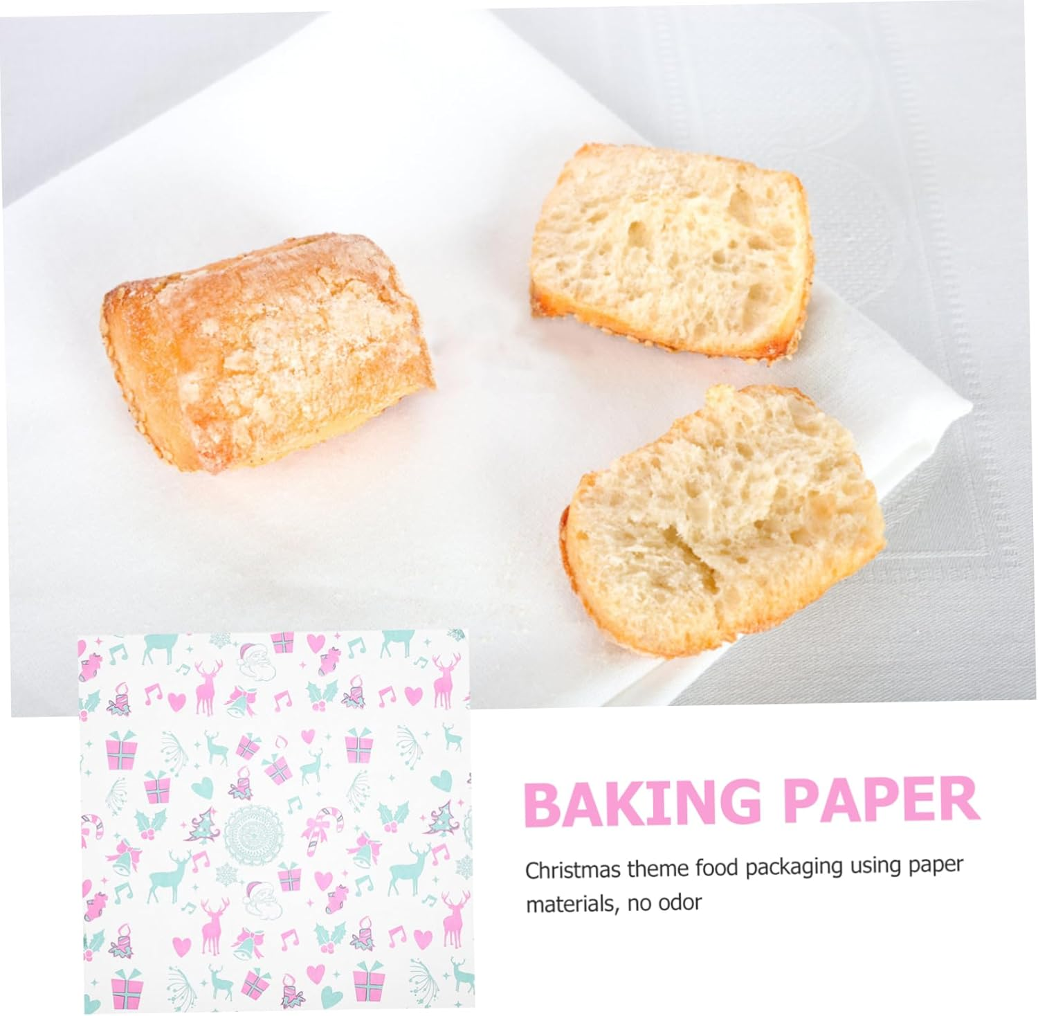 Greaseproof Paper Sheets 100 Pcs Food Grade Wrap Paper for Sandwiches Burger Wrappers