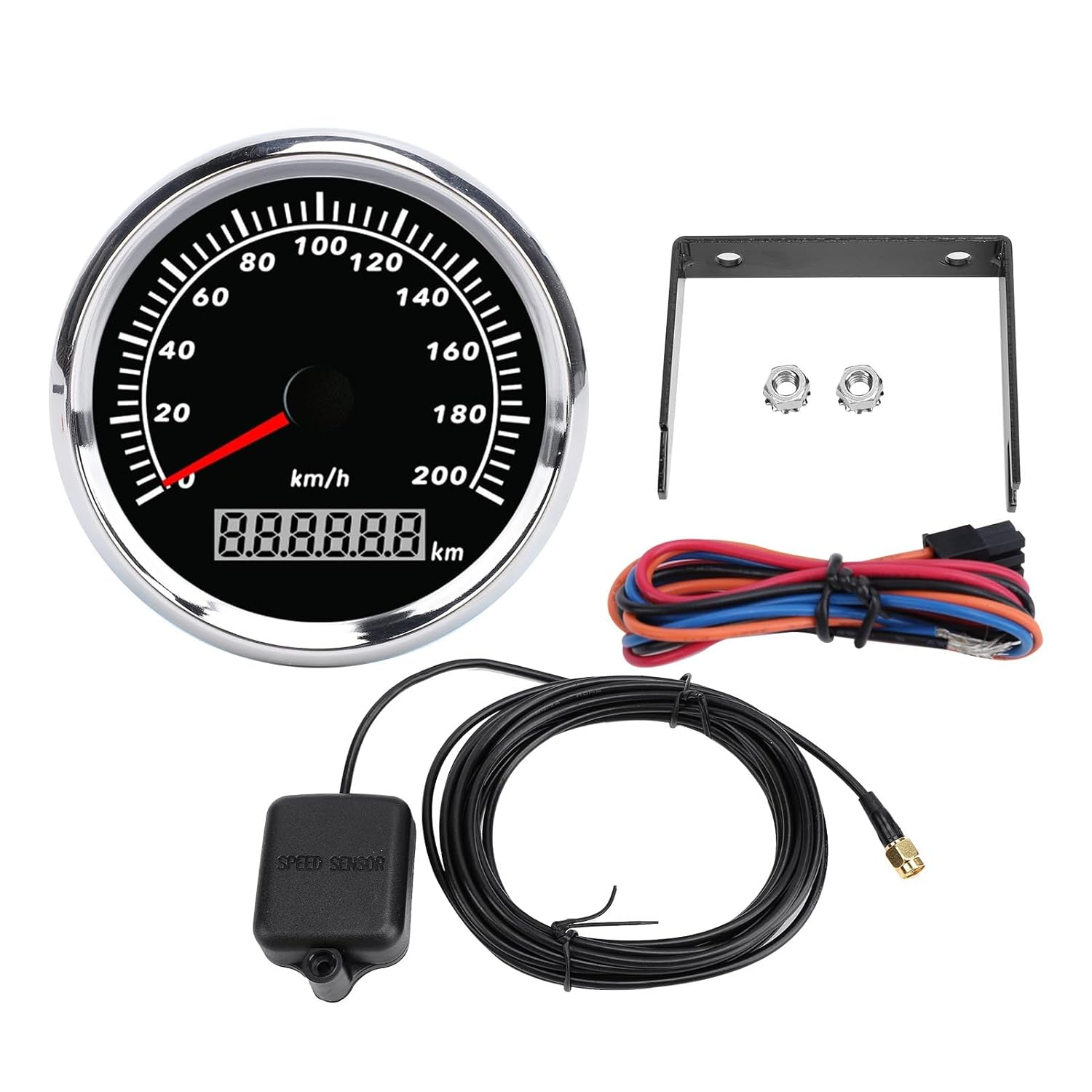 ​85MM GPS Speedometer Gauge, 9-32V Waterproof & Antifog Digital GPS Speedometer Odometer with 7 Color LED Backlight Universal Marine Speedometer for Car Truck Yacht Motorcycle image number 6