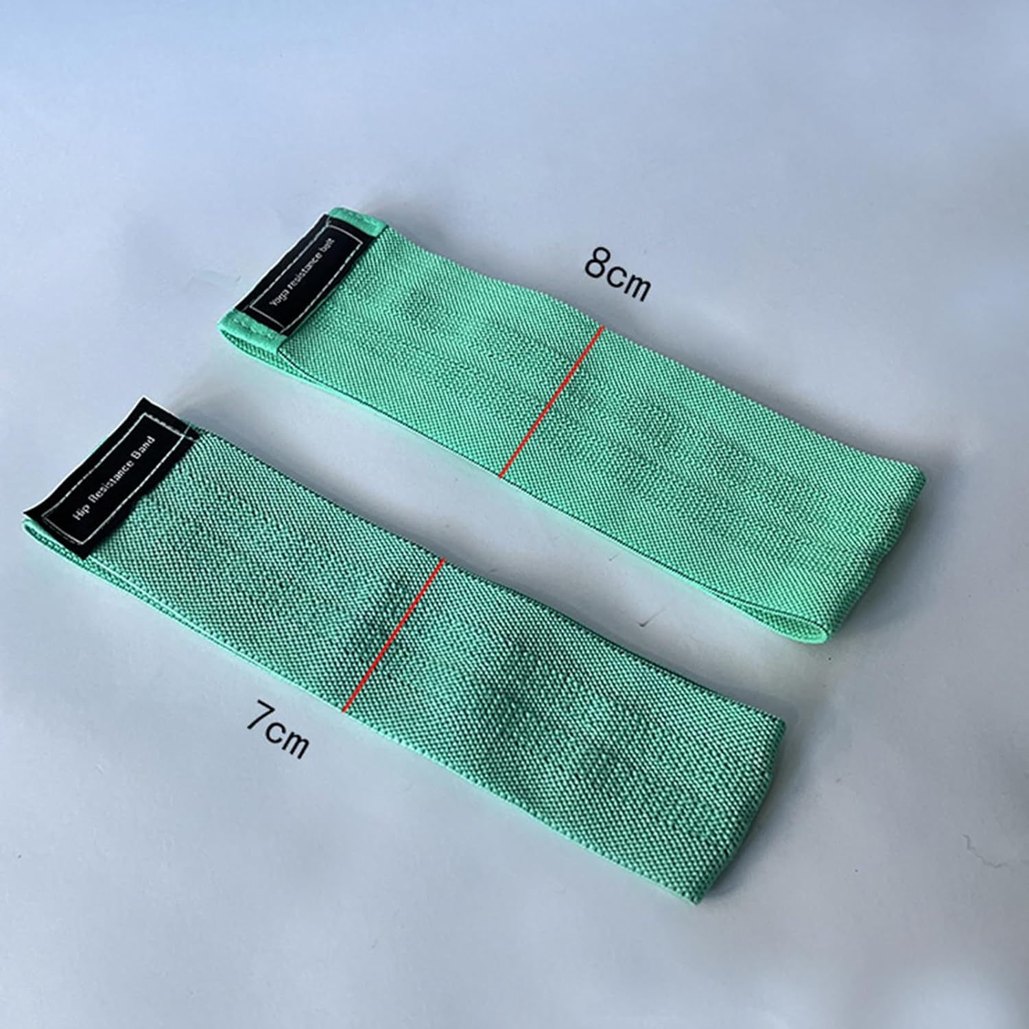 3 Pcs Resistance Bands Sets for Legs and Butt Women anti Slip Workout Fitness Bands Green 8Cm Width * Circumference 56Cm image number 6