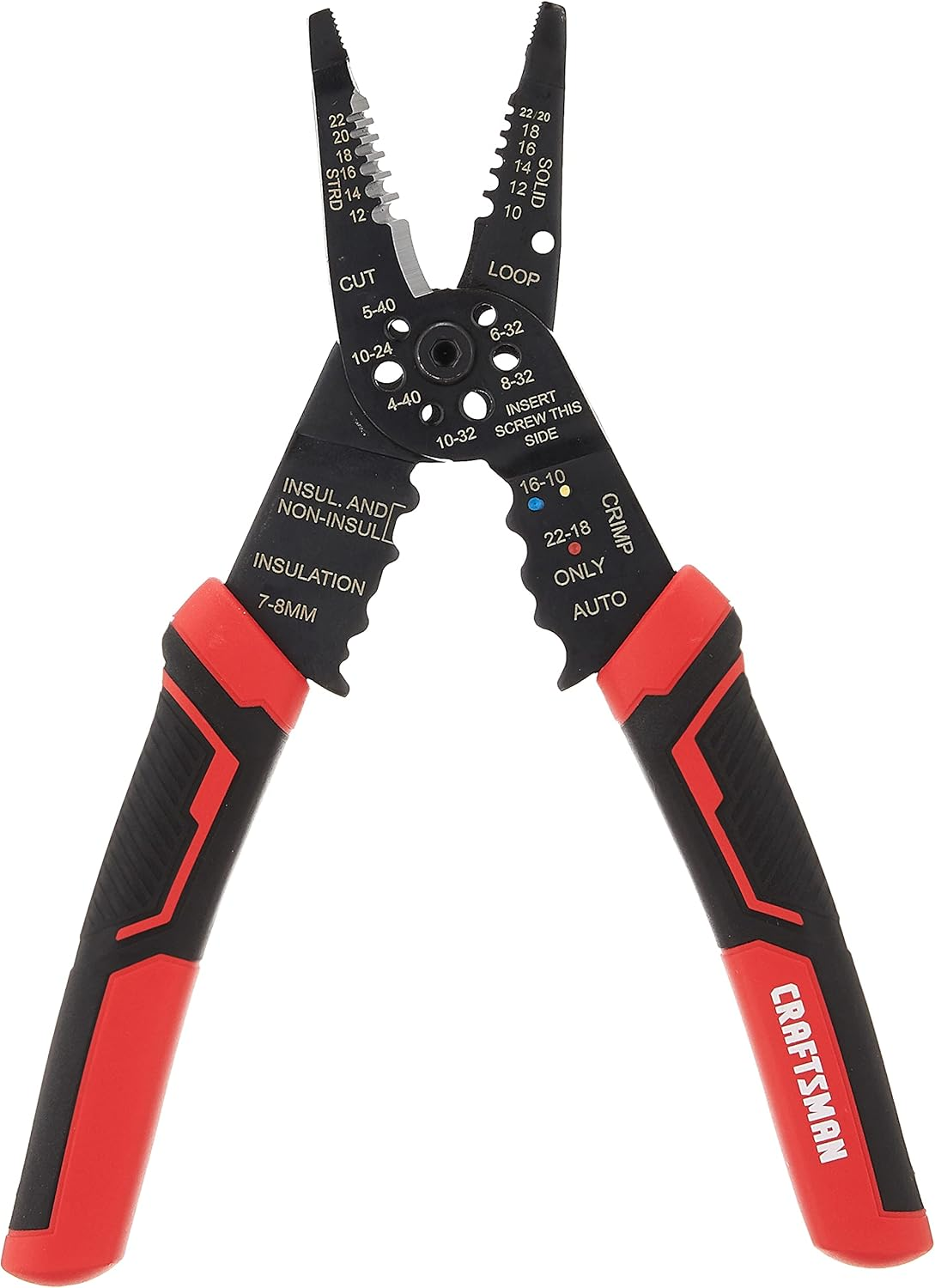 CRAFTSMAN Wire Stripping Tool/Wire Cutter & Crimper, 8-Inch (CMHT81714) image number 4