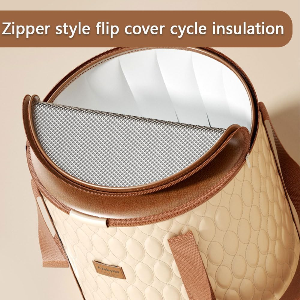 HYAVIA Foldable Foot Soaking Bag &ndash; Tall Collapsible Foot Bath Bucket for Home Spa, Portable PVC Foot Basin for Travel Camping, Over-Calf Height, 32&times;38Cm, Beige