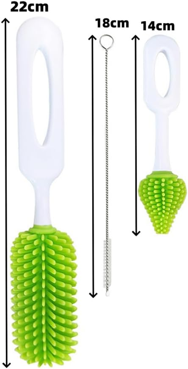 Baby Travel Bottle Drying Rack, Portable Baby Bottle Drying Rack for Working Mom or Camping with Baby,Travel Bottle Cleaner Kit,Baby Travel Gear,Baby Feeding Essentials -Spring Green image number 5