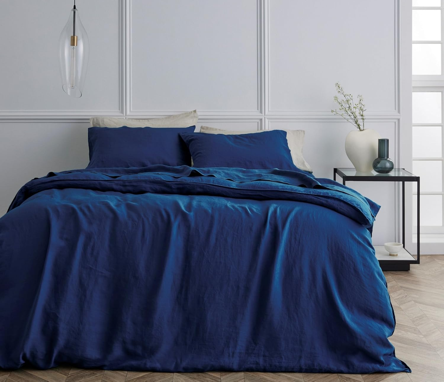 100% French Flax Linen Quilt Cover Set | Breathable, Durable, and Stonewashed for Ultimate Softness - Single in Soft Pink