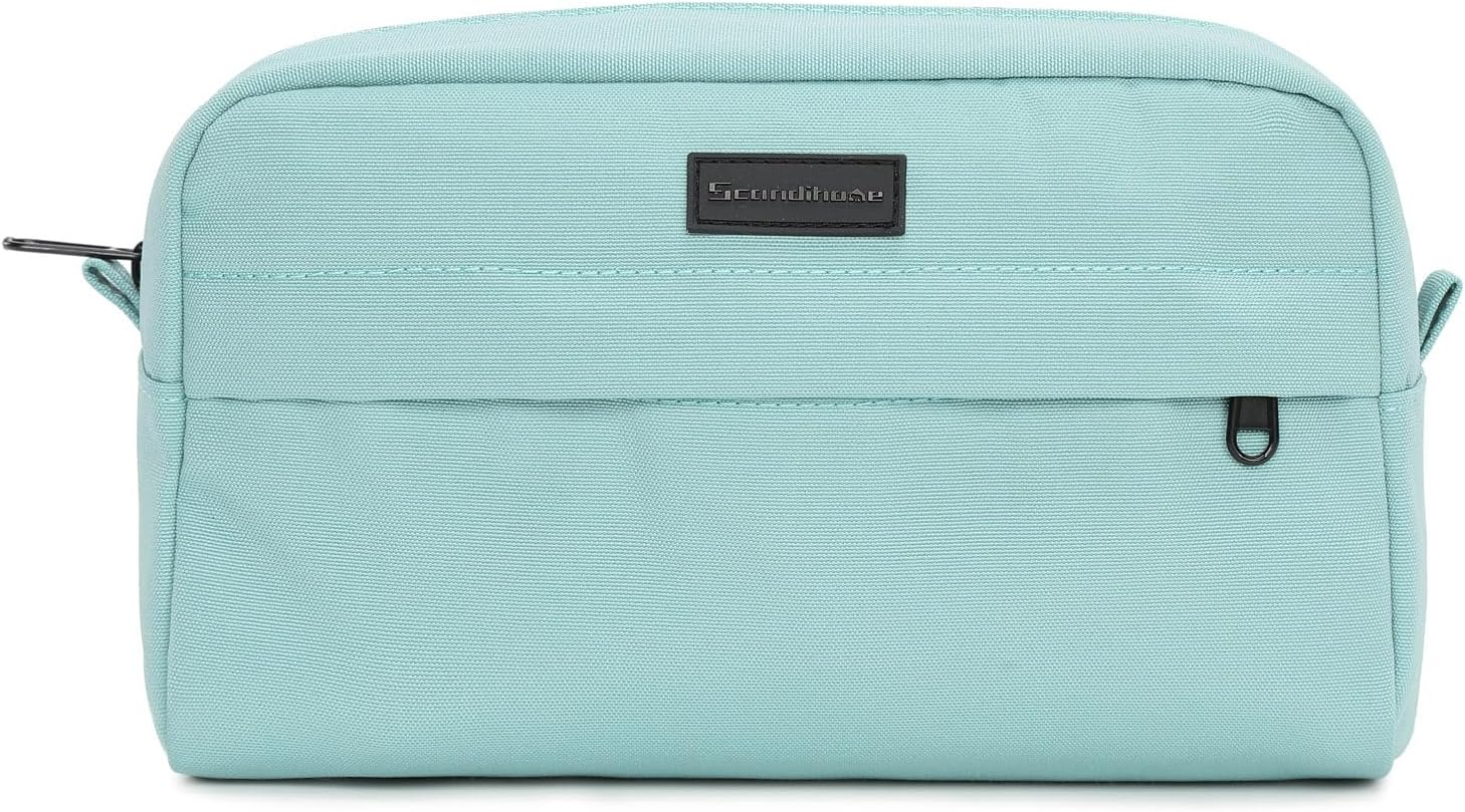 SEPWIK Travel Makeup Bag Cosmetic Bags for Women, Large Capacity Wide-Open Pouch Waterproof Toiletry Bag Make up Organizer Scandihome Series