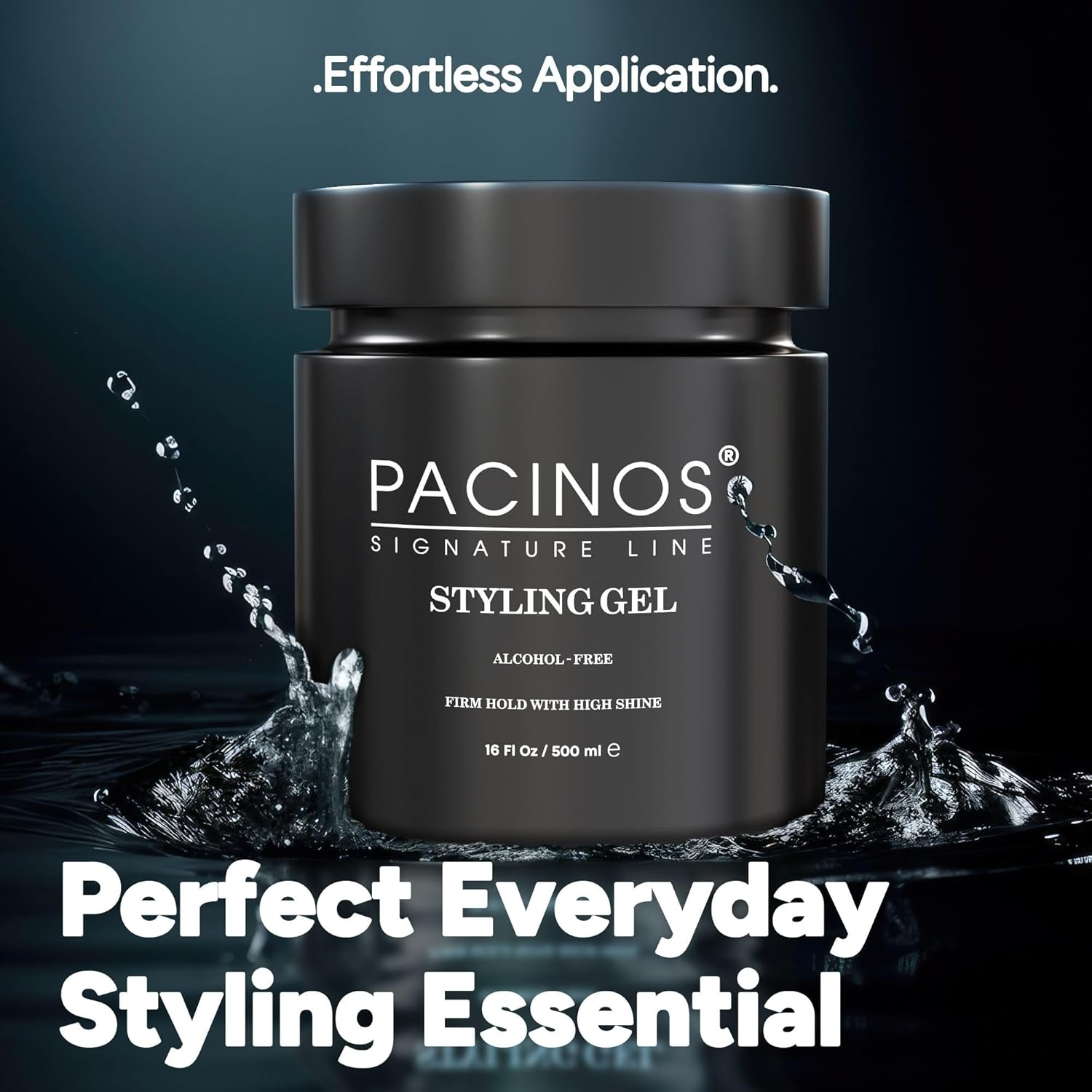 Pacinos Hair Styling Gel 500 Ml &ndash; Men'S Hair Gel &ndash; Strong Hold &ndash; No Gluing and No Residue &ndash; Alcohol Free &ndash; Fresh Fragrance &ndash; Hair Gel &ndash; Wet Hair Look &ndash; Water-Soluble Formula image number 3