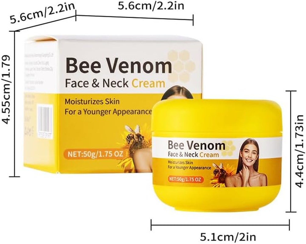 2PC Bee Venom Firming Cream,Anti-Aging Bee Venom Cream,Professional Bee Venom Moisturizer Cream for Dry Skin,Lifting & Recovery for All Skin Types image number 2