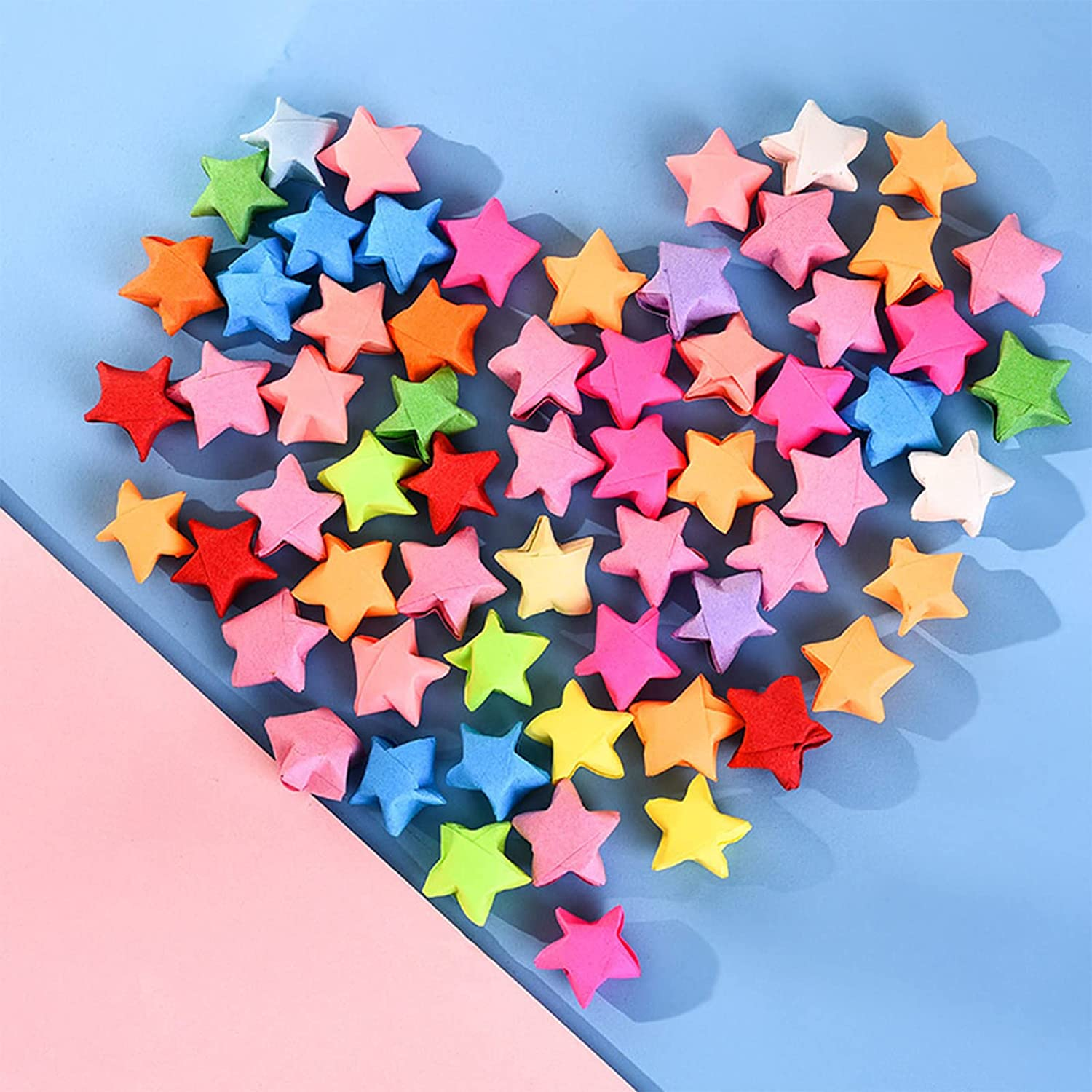 1000 Sheets Origami Star Paper Strips Cute, 8 Vivid Colors Lucky Star Paper, Star Folding Paper Strips, Origami Paper Strips for DIY Arts Crafts Decoration (Solid Color) image number 4