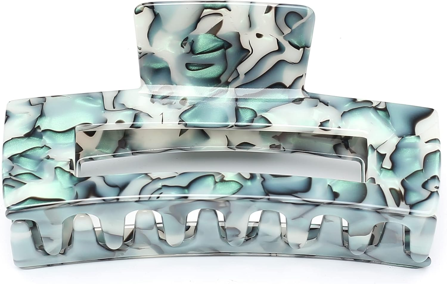 Qingoo Giant Blue Hair Clip Large Beautiful Hair Clip Women'S Headdress Elegant Hair Accessory 1 Piece (13 Cm X 6 Cm, Blue) - Blue image number 3