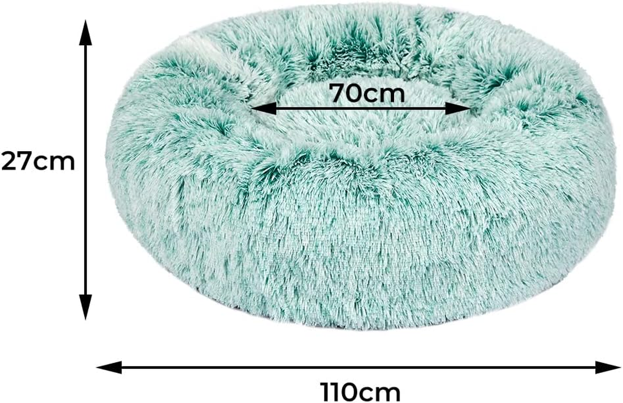 Pawz Replacement Pet Bed Cover Zipper Dog Mattress Plush Warm Washable Teal 110Cm image number 1