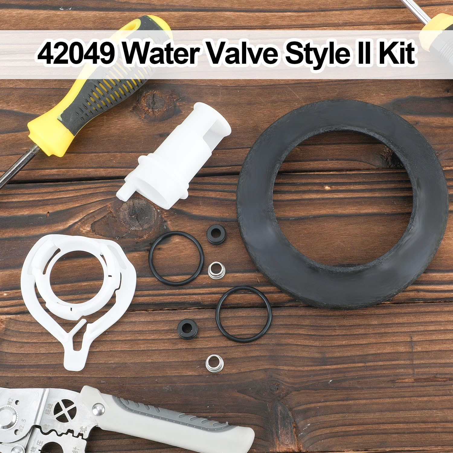 NQEUEPN 42049 Water Valve Replacement Kit for Thetford, RV Toilet Parts Compatible with Thetford Aqua Magic Style II Style plus Style Lite Toilet image number 5