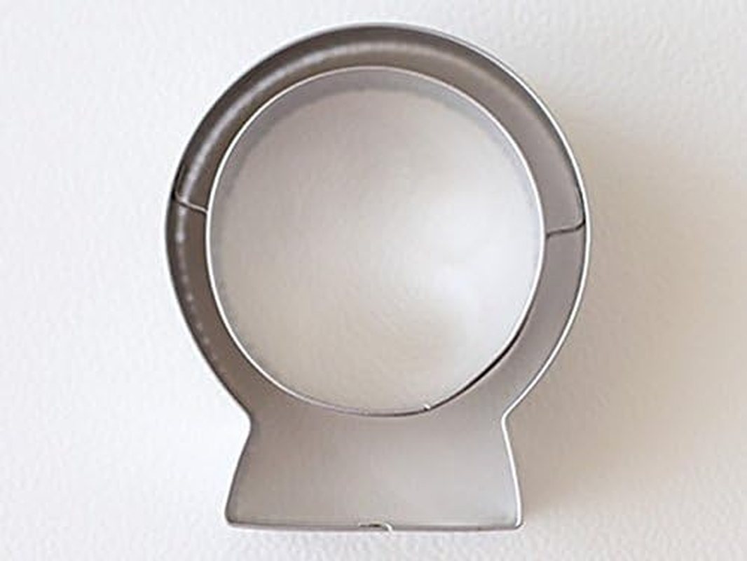 Cotta 91941 Christmas Cookie Mold, Snow Globe, Silver, W 2.2 X L 2.6 X H 0.8 Inches (5.6 X 6.5 X 2 Cm) image number 3