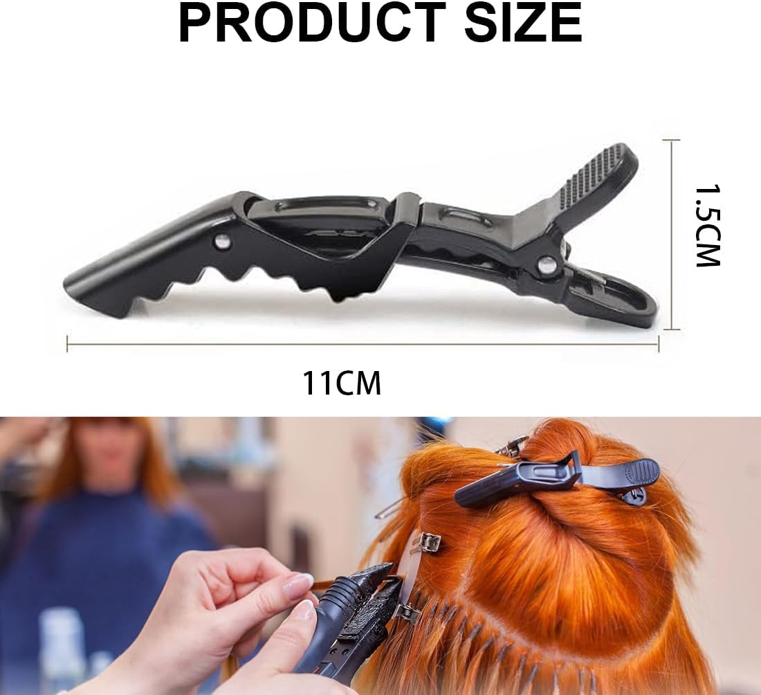 6 Pcs Hair Clips Black Hair Clips Hair Fixing Black Plastic Hair Clips image number 4