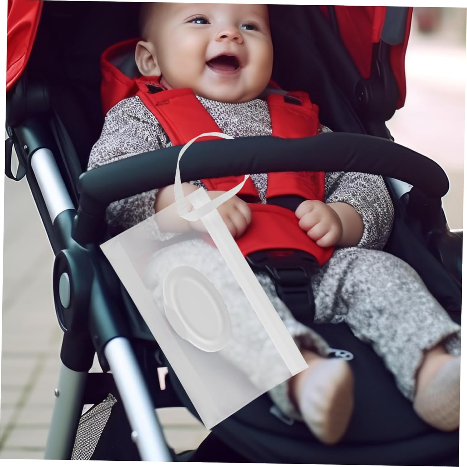 Generic Multi-Use Travel Wipes Dispenser Reusable Wipe Pouch Case Quick-Access for Baby Home image number 2