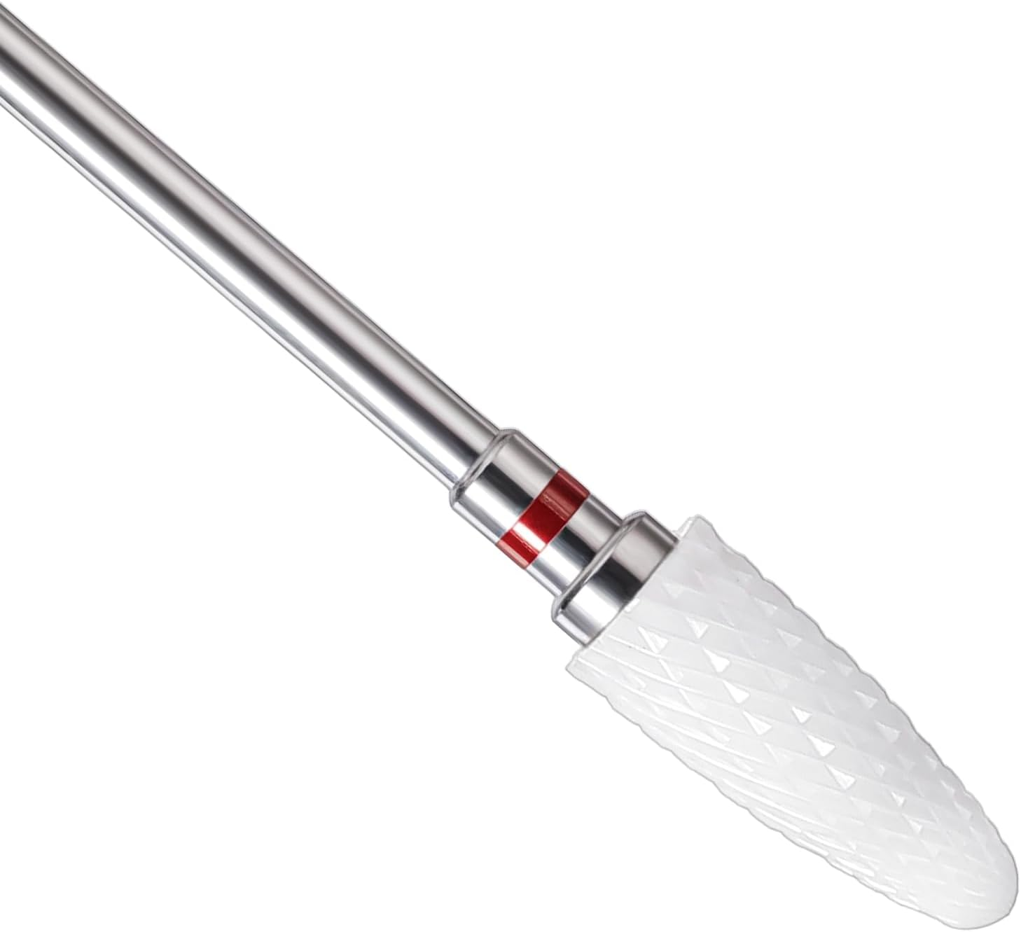 Heclia Set of 3 Nail Drill Bits Cutter Bit for Gel Nails Ceramic Nail Drill Set in Corn Shape 3/32 Inch Carbide Removal Tool Tungsten Professional Cone Nail File Quick Cuticle Cleaner image number 3