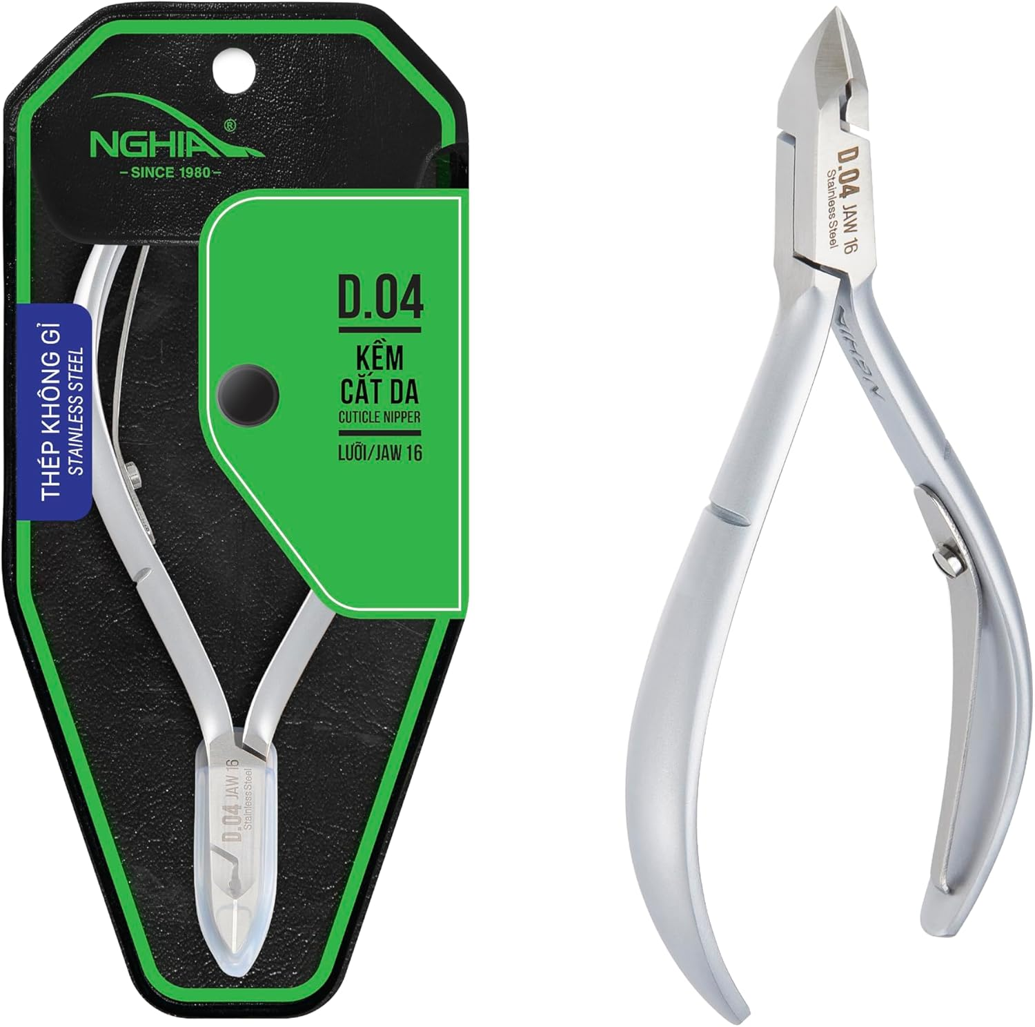 NGHIA Stainless Steel Cuticle Nipper Jaw 16 image number 1
