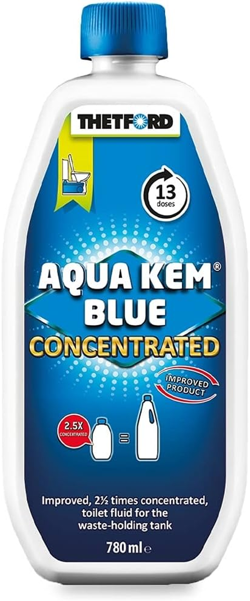 Thetford Aqua Kem Blue Concentrate Toilet Chemical 780 Ml