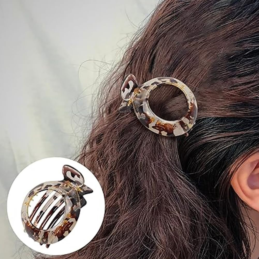 4 Pcs Small Flat Hair Claw Clips Non Slip Plastic Strong Grip French Hair Claws Accessories with Durable Spring Action