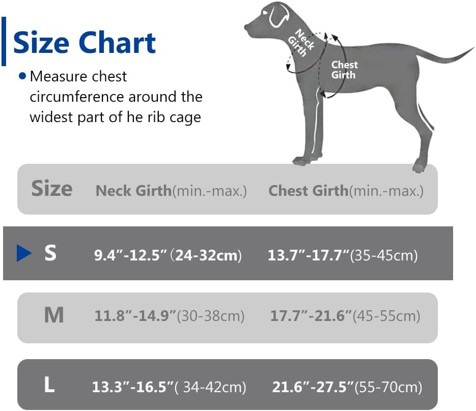 RINGSUN Dog Harness Collar Leash Set, No-Pull Adjustable Dog Lead Set with Easy Control Soft Handle for Small Medium and Large Dogs, S image number 6