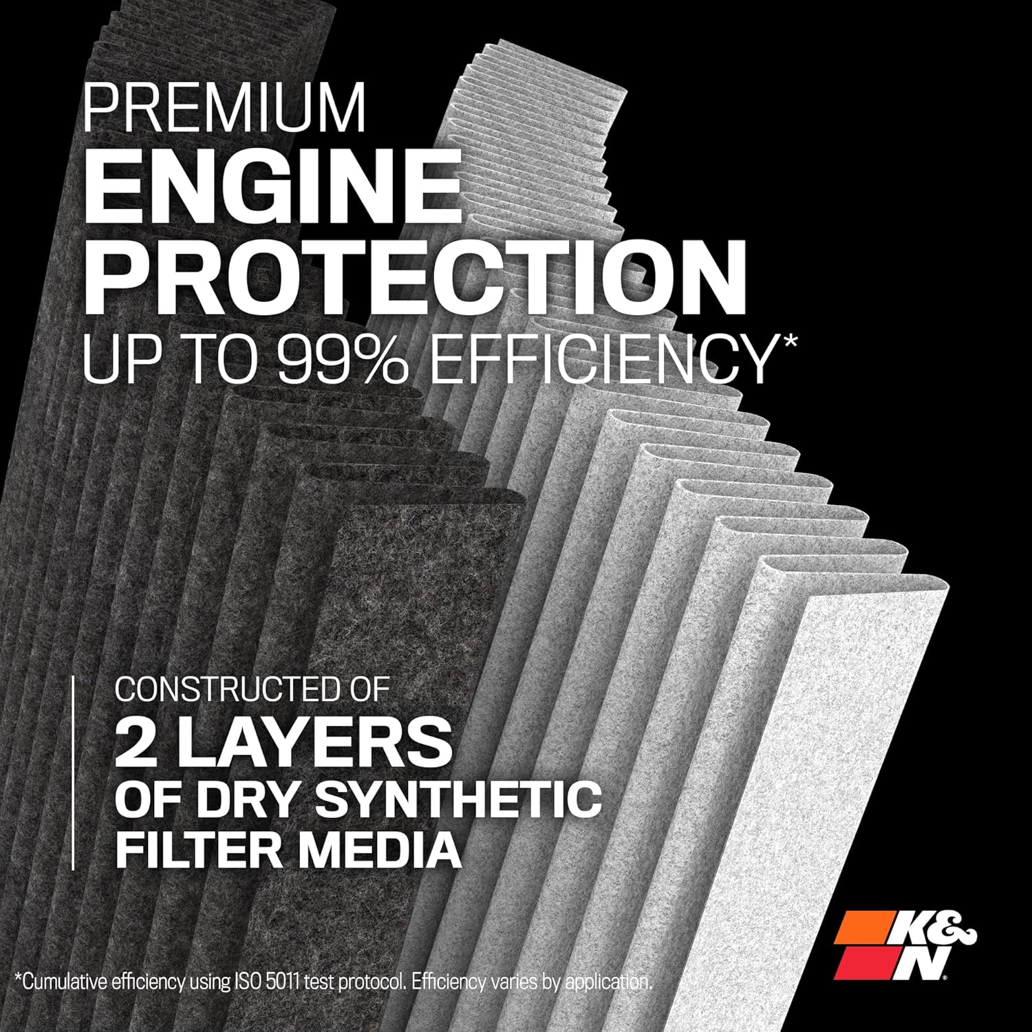 K&N RU-3112HBK Universal Clamp-On Air Filter image number 6