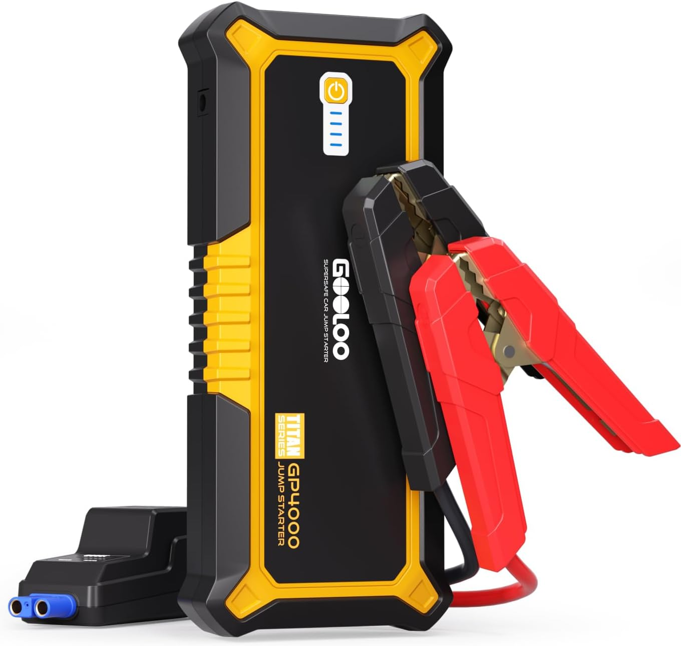 GP4000 Jump Starter 4000A Peak Car Starter (All Gas,Up to 10.0L Diesel Engine) Supersafe 12V Lithium Jump Box,Auto Battery Booster Pack,Portable Power Bank with USB Quick Charge and Type C Port image number 1