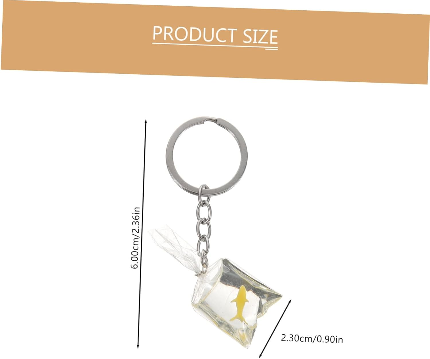 BESTYASH Funny Goldfish Keychain for Girls Backpack Keyring Charm Fish Decor Phone Keychain Bag Pendant image number 5