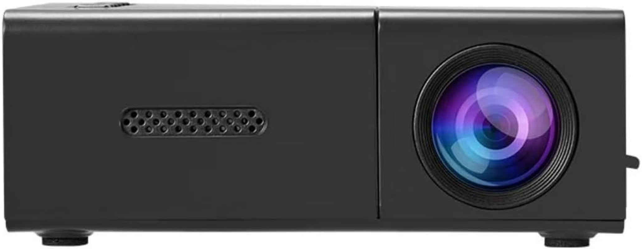 Portable Mini Projector,Home Projector with 100" Screen, 1080P Portable Projector Built-In Speaker, Movie Projector Compatible with Tv/Smartphone/Hdmi/Usb/Av,Projector for Indoor & Outdoor (Black)