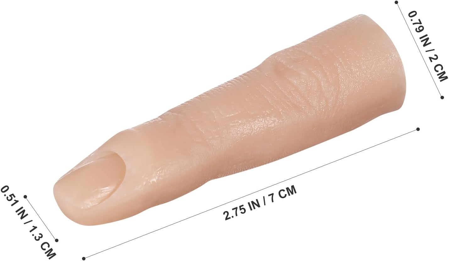 Silicone Practice Fingers for Acrylic Nails, Soft Fake Fingers to Practice Fake Nails, Flexible Nail Practice Fingers Hand for DIY Flexible Nail Art Training image number 4