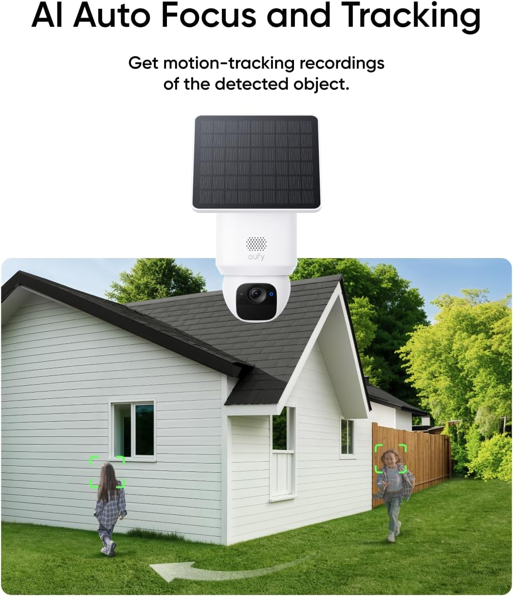 Eufy Security Solocam E30, 4-Cam Pack Kit, Security Cameras Wireless Outdoor, Solar Camera Outdoor Wireless, 360&deg; Pan, AI Tracking, 2K Clarity, No Monthly Fee image number 1