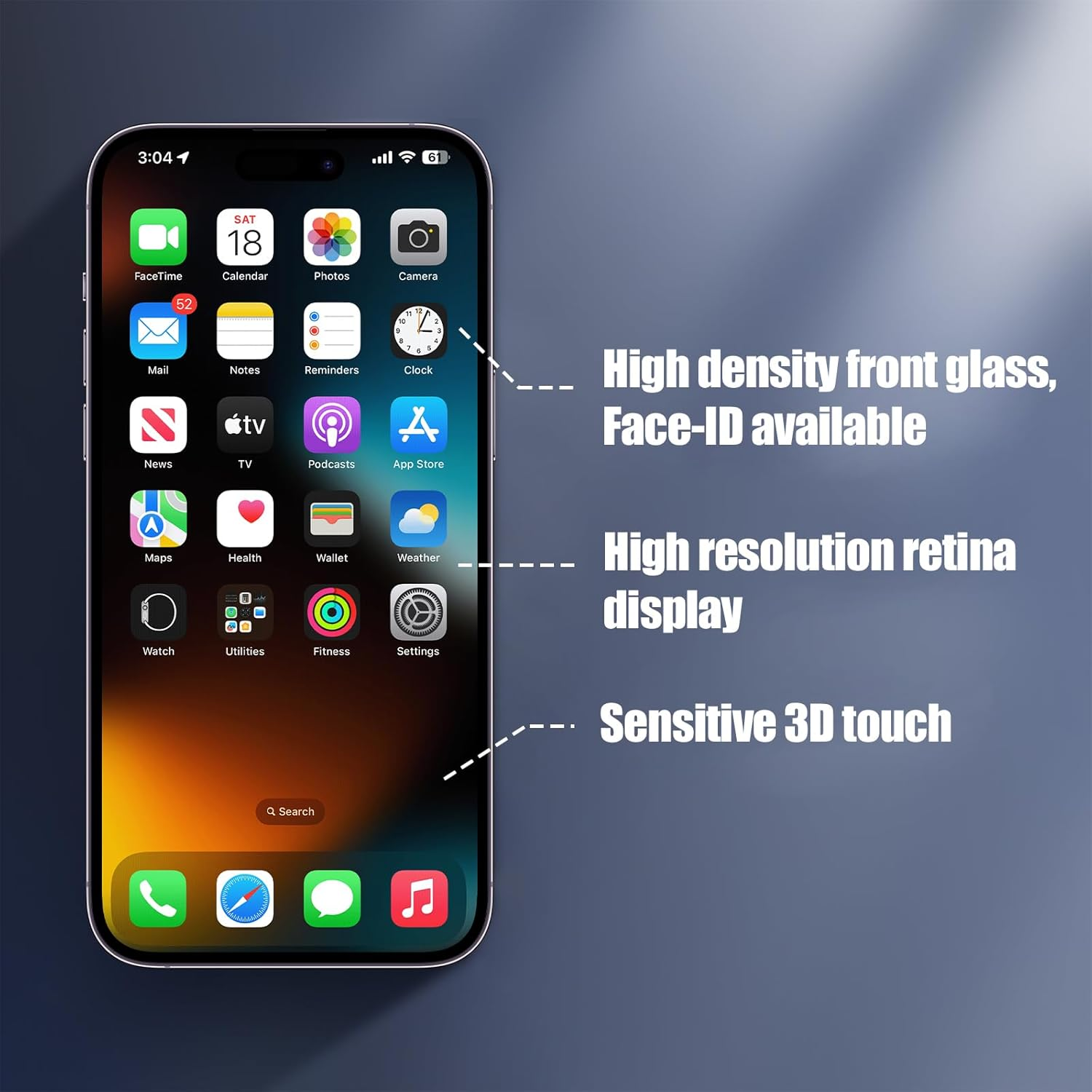 EFAITHLIFE Iphone 14 Pro Max 6.7" LCD Screen Assembly Digitizer Touch Screen Replacement with Frame Assembly Repair Tool image number 1