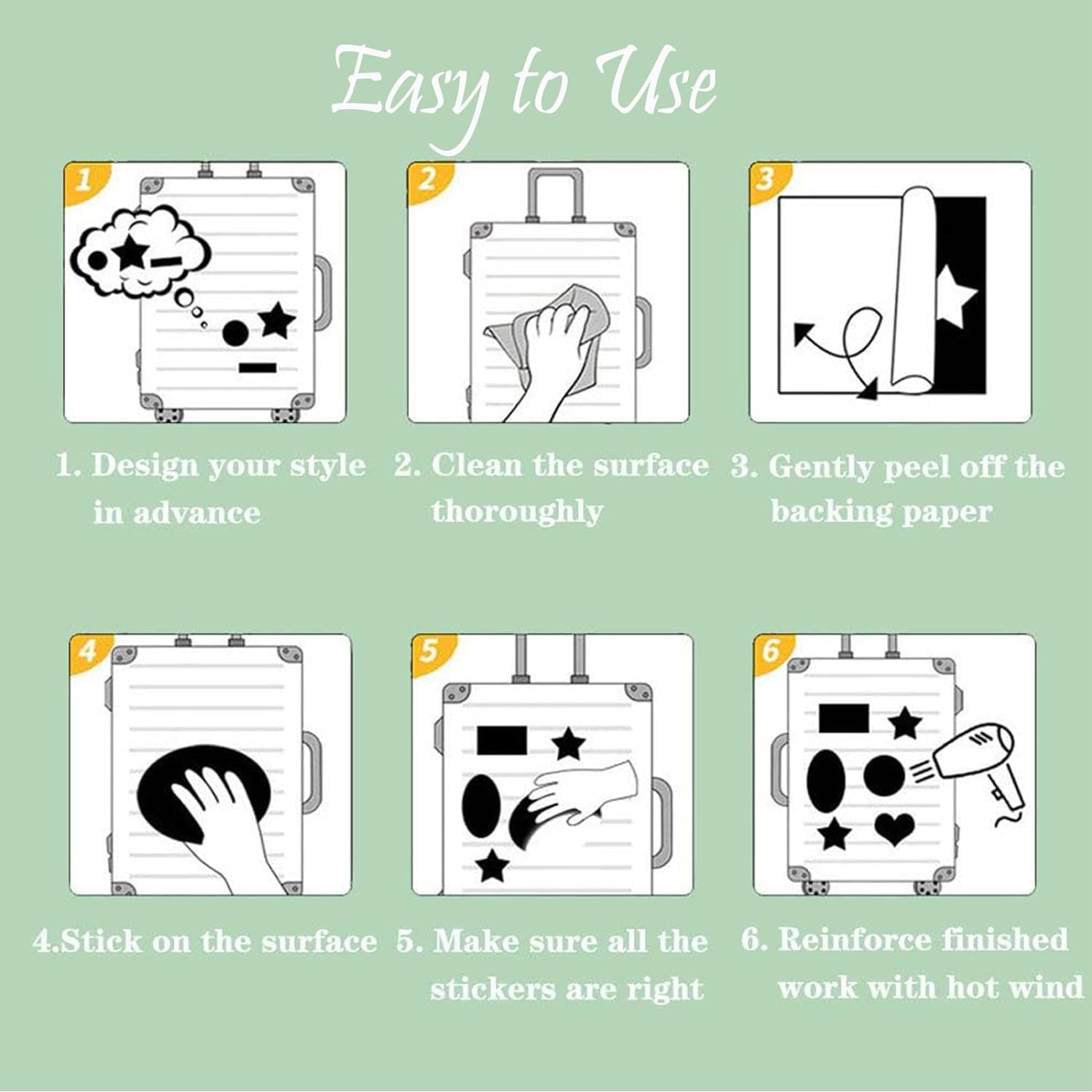 Unicorn Stickers, Cute Water Bottle Stickers for Girls, 100 PCS Waterproof Vinyl Laptop Girly Stickers - Unicorn Decoration for Kids, Teens and Adults image number 2