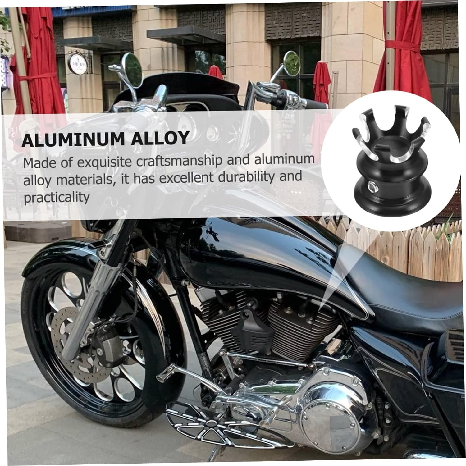 Vaguelly 12Pcs Rotary Style Motorbike Fuel Tank Cap Replacement Fit Motorcycle Tank Accessory image number 4