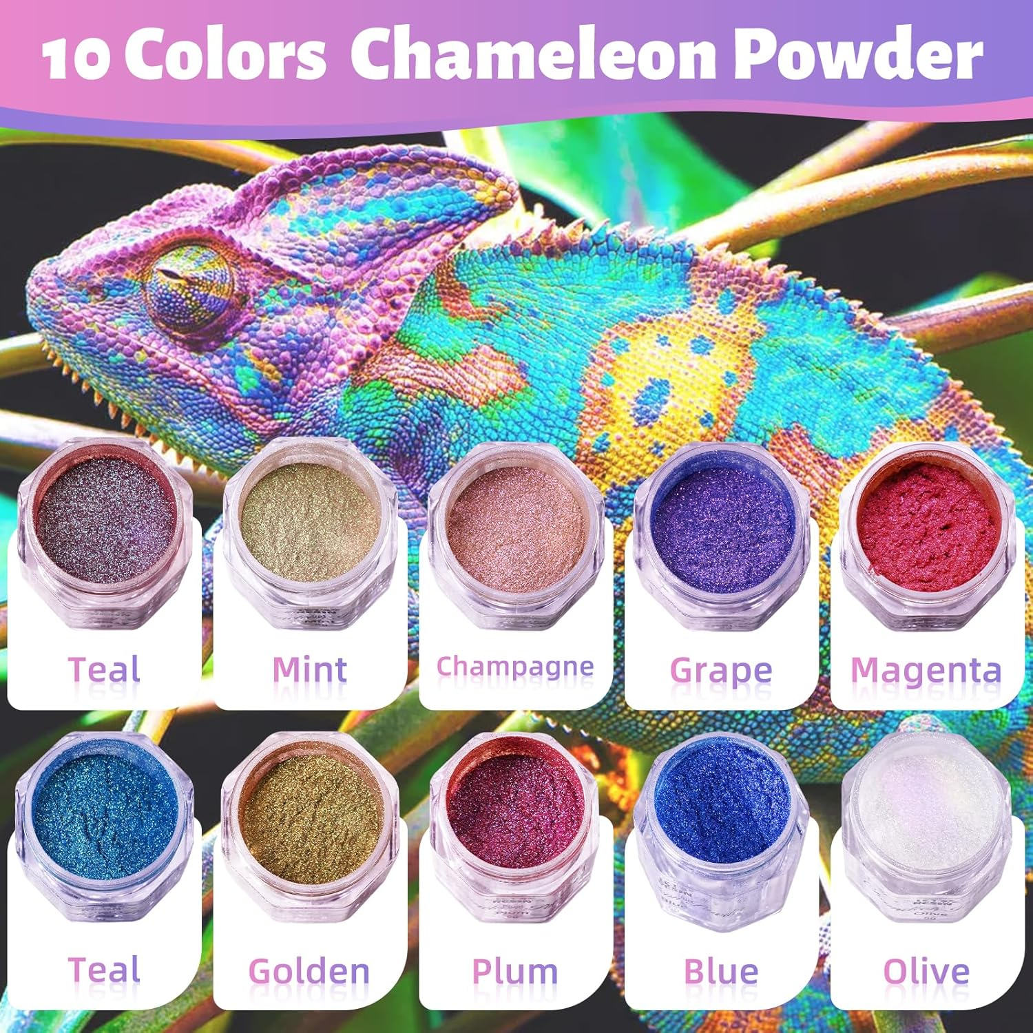 LET'S RESIN 10 Color Chameleon Powder image number 6