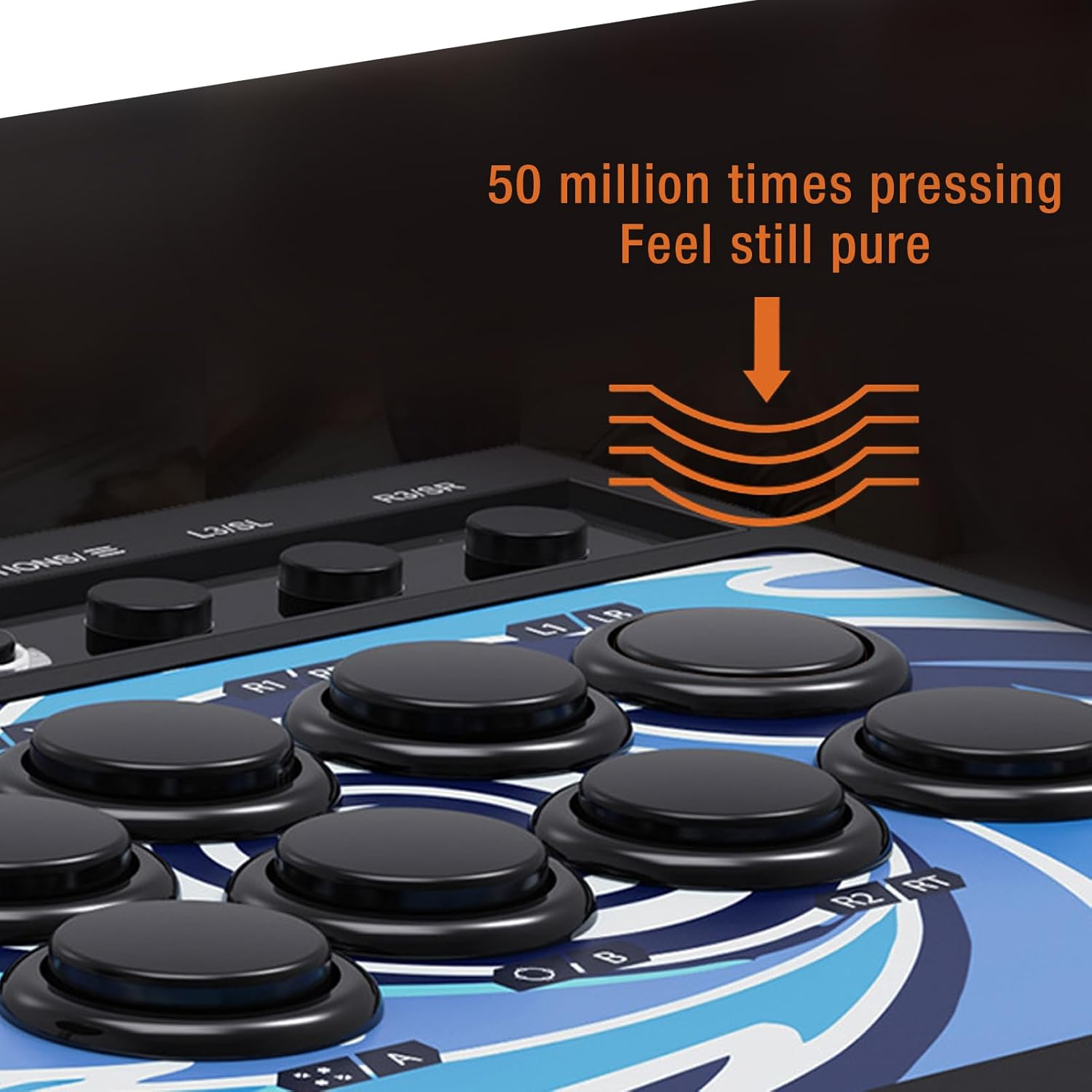 Stick PC, Multi Functional Keys Controller Fighting Stick with USB Port Turbo Sound Function, Game Keyboard for PS3 for Switch for Switch Lite for PC