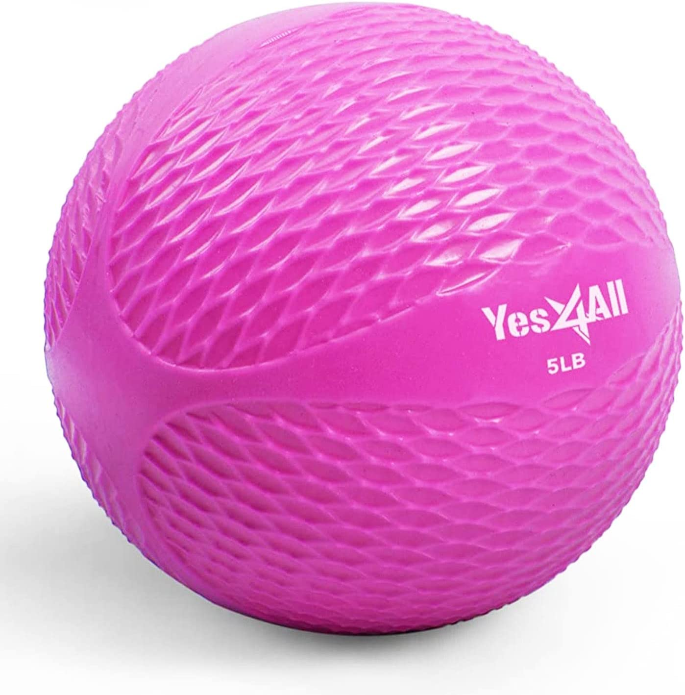 Yes4All Toning Ball, Soft Weighted Medicine Balls for Exercise and Pilates, Yoga, and Fitness, Perfect for Balance, Flexibility, Available 1Kgs to 5Kgs with Multi Colors Available