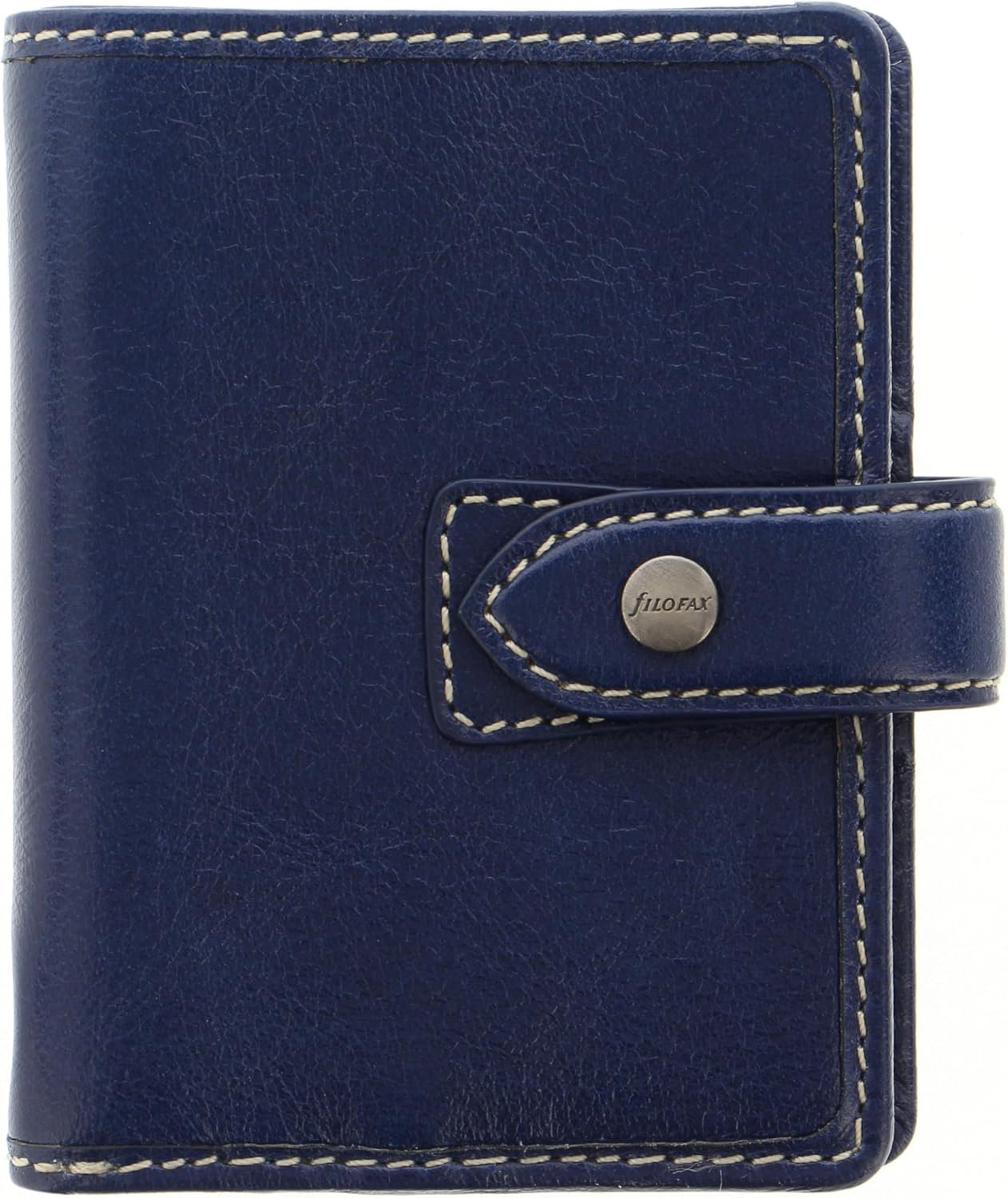 Filofax Malden A5 Leather Organiser - Navy image number 4