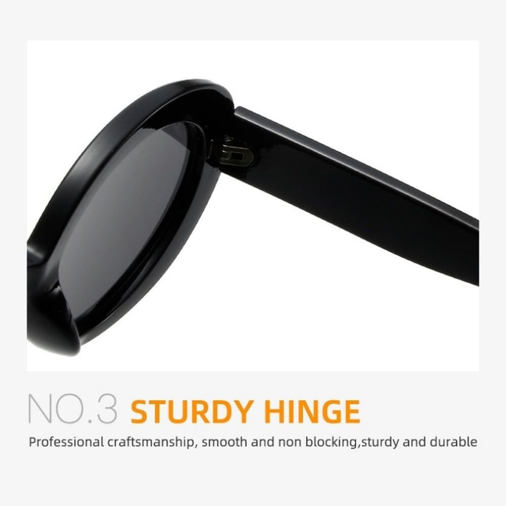 Oval Jelly Color Women Sunglasses Fashion Yellow Green Shades UV400 Men Trending Gradient Sun Glasses - Amber Tea image number 2