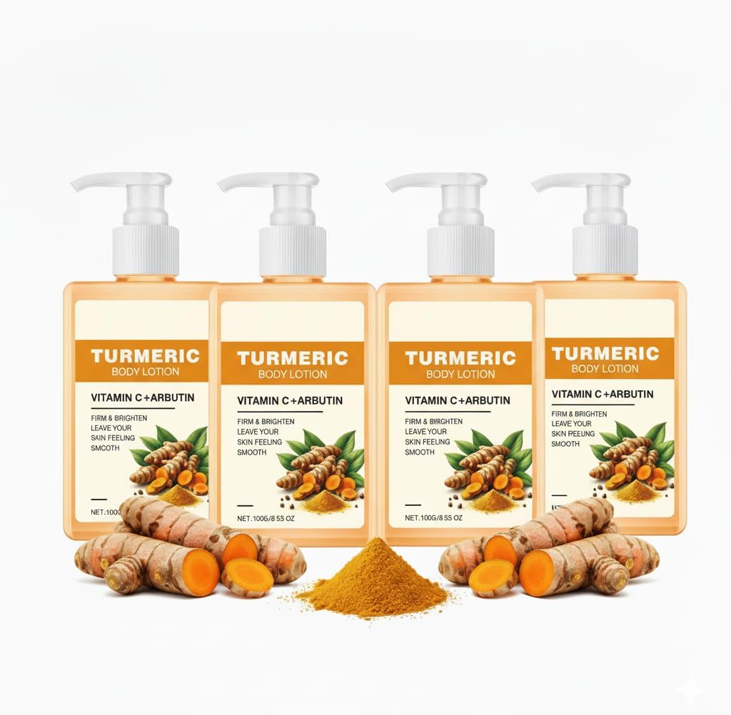 Vitamin C Turmeric Firming Brightening Cream, Turmeric Whipped Body Butter, Body Hydrator Serum, Skin Treatment Cream, Skin Firming and Tightening Lotion, Vitamin C Face Lotion Moisturizer (1PCS)