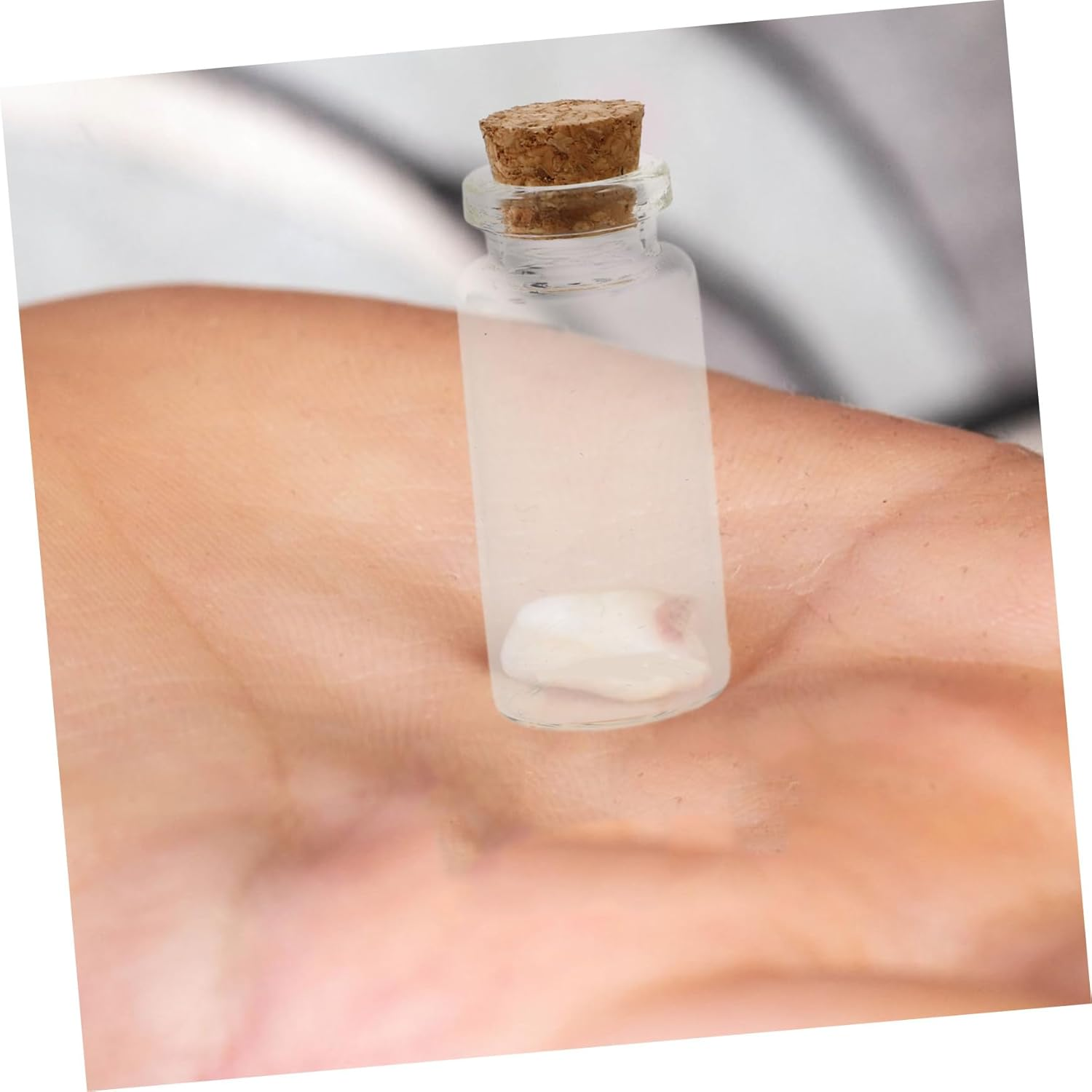 Baby Umbilical Cord and Fetal Hair Keepsake Box Set 2 Preservation Bottles, Diy Newborn Hair and Milk Teeth Souvenir Storage in Red Box for Infant Memory Collection image number 5