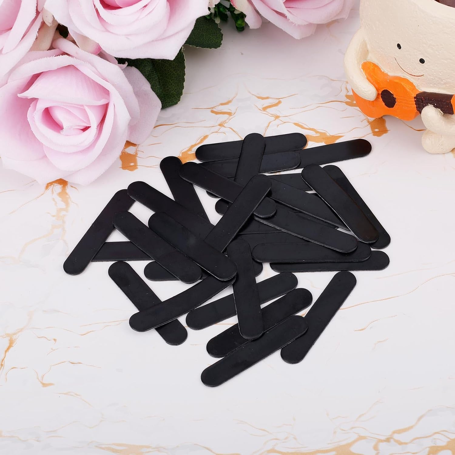 30Pcs Lead Tape for Pickleball Paddles, 3G Self Adhesive Pickleball Lead Tape Pickleball Accessories for Paddle Edge Protection Increases Power and Swing Speed (Black) image number 4